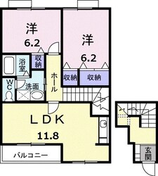 グリーンダイヤ村瀬　Ａ棟の物件間取画像